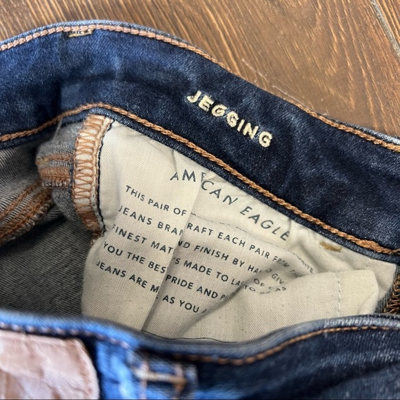 American Eagle distressed jeggings SZ 4 - Picture 4 of 5